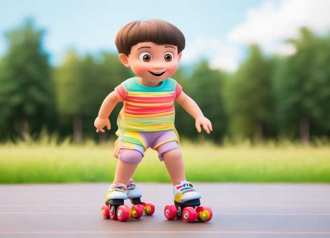 儿童旱冰鞋教程初学者（儿童旱冰鞋教程初学者图片）