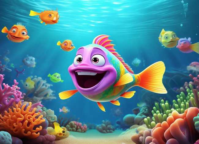 儿童动画鱼的故事；鱼的儿童动画片