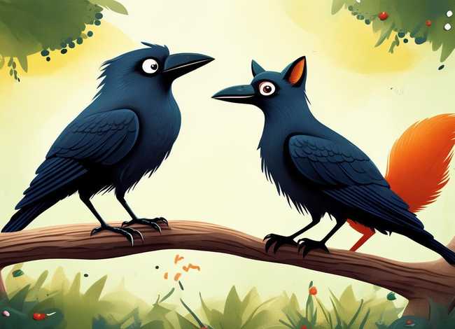 儿童故事鸟鸦和狐狸的故事、鸟鸦和狐狸的故事讲的什么意思