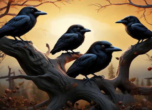 儿童故事七只乌鸦的故事、幼儿故事七只乌鸦