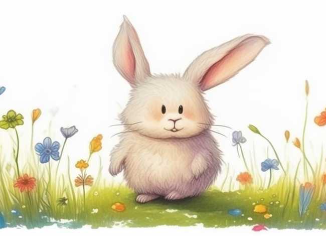儿童画小兔子图片 儿童画小兔子图片简单
