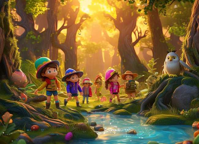 儿童故事森林探险，森林的探险家幼儿故事