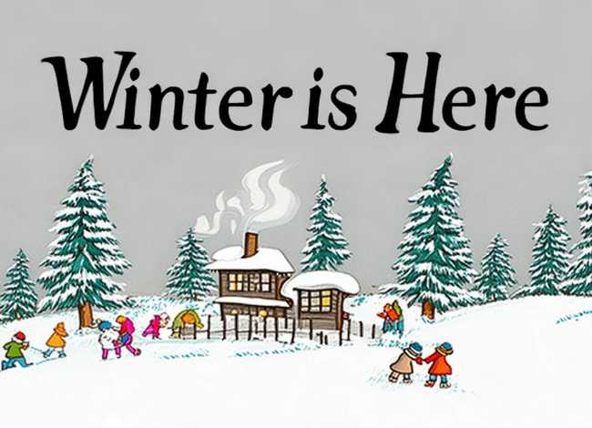 冬天来了绘本故事简笔画 - 绘本故事《冬天来了》