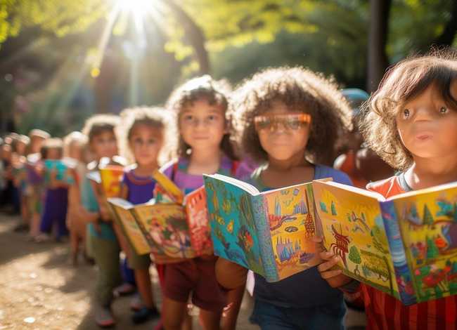 儿童绘本故事排队；排队的绘本故事