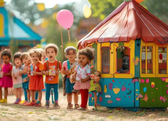 儿童故事排队买票 - 幼儿园排队买票故事