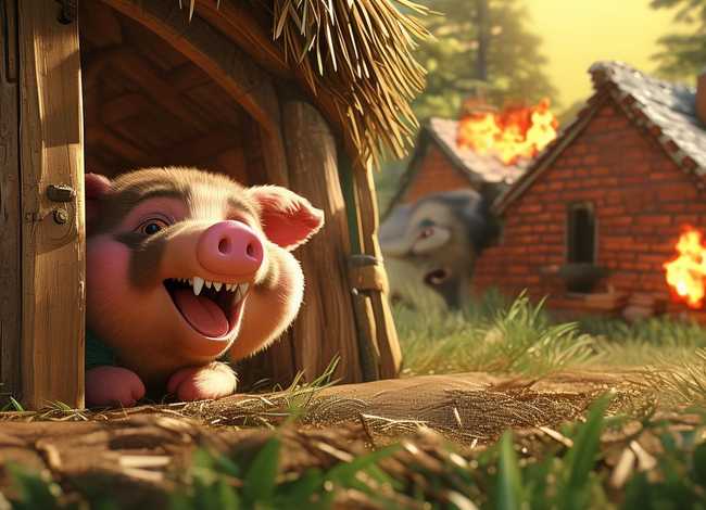 英语绘本故事三只小猪故事 英语绘本小故事三只小猪