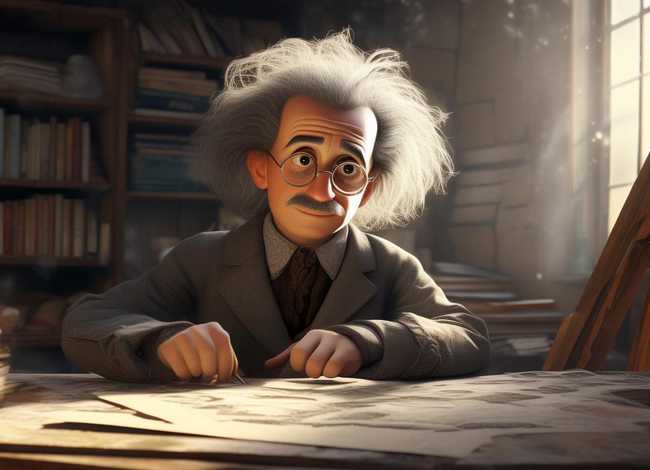 爱因斯坦的画的秘密 - 爱因斯坦画画的故事