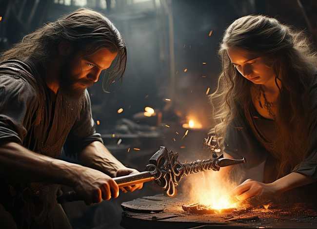 干将莫邪故事配图（干将莫邪故事配图大全）