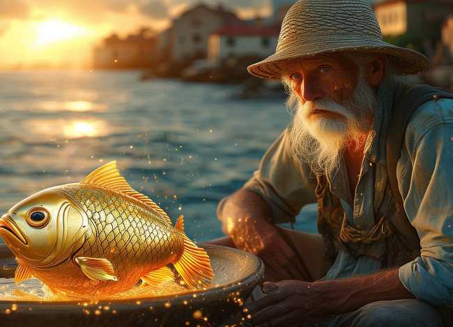 渔夫跟金鱼的故事；渔夫跟金鱼的故事作者
