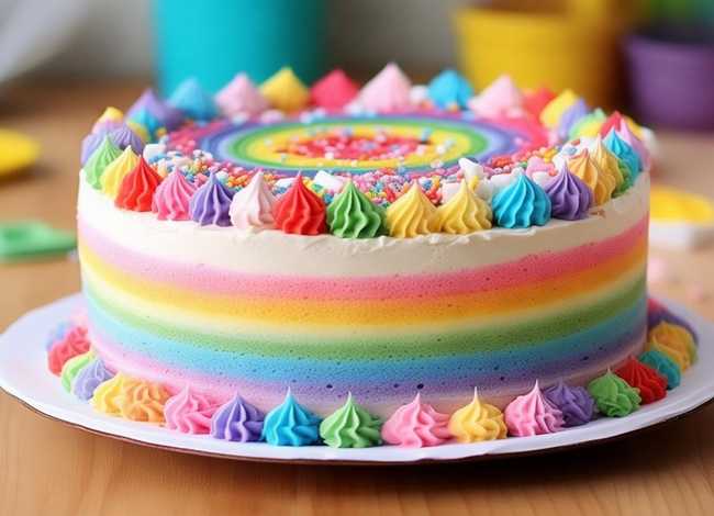 儿童彩虹蛋糕图片 儿童彩虹蛋糕图片大全