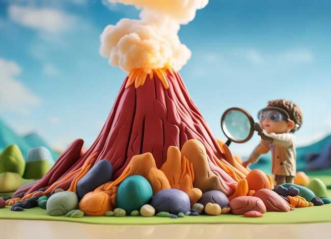 儿童火山爆发是怎样形成的（火山爆发原因儿童）