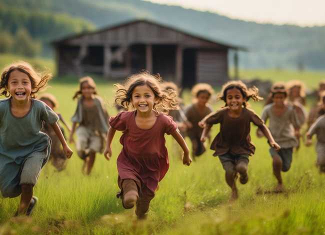 农村儿童生活图片；农村儿童生活图片素材