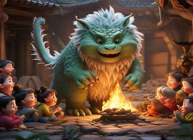 关于年兽的幼儿故事、关于年兽的幼儿故事简短