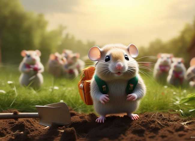 地鼠的故事-小地鼠第一次上学 小地鼠种地的故事