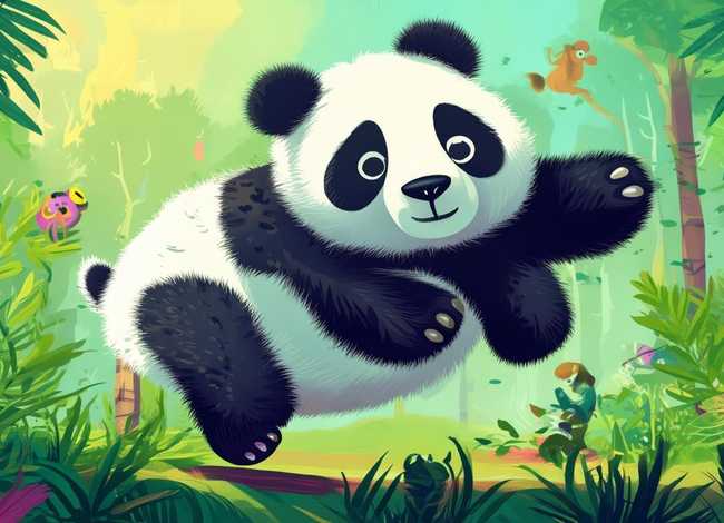 儿童故事熊猫滚滚，熊猫故事绘本