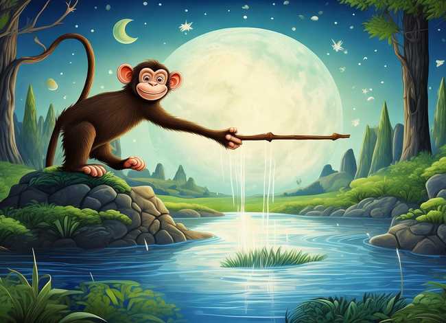 儿童故事猴子捞月亮改编（猴子捞月亮的故事改编）