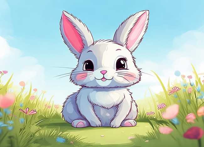 小兔子故事简笔画图片、小兔子故事简笔画图片彩色