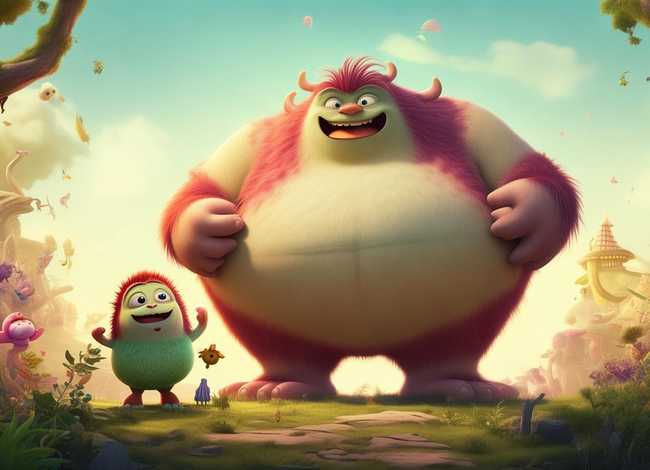 巨人和小怪兽儿童故事 - 大巨人和小怪兽的故事儿故事大全短篇三分钟