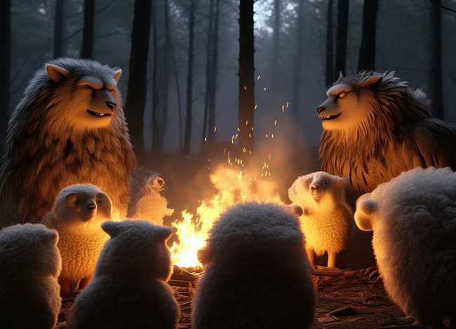 小羊和大灰狼故事收听（小羊和大灰狼故事收听完整版）