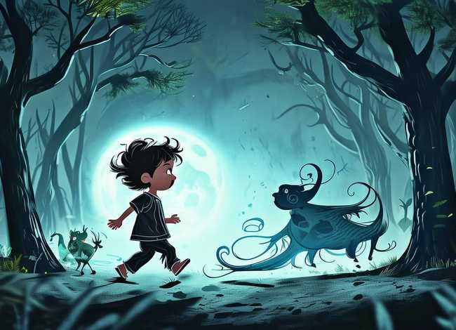 儿童故事影子怪兽 影子怪物故事
