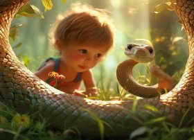 灵泽儿童故事，少儿故事灵蛇