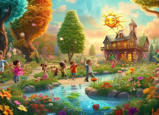 儿童绘本故事花园；花园城市幼儿园绘本故事