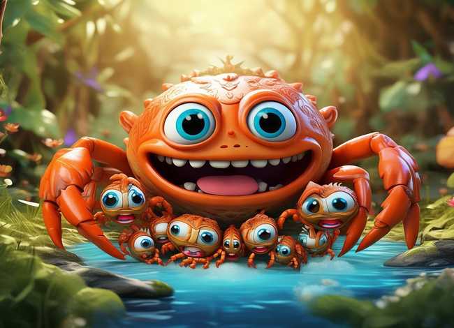 巨型螃蟹的儿童故事 螃蟹的幼儿故事