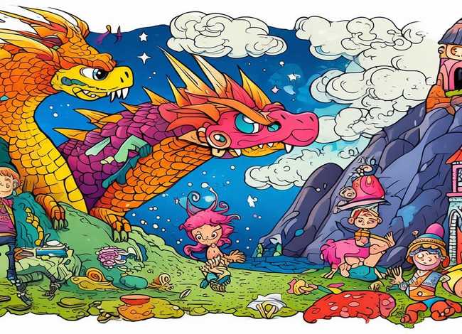 神话故事儿童画（神话故事画画大全简笔）