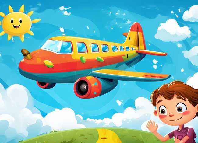 关于飞机的儿童故事图片，关于飞机的故事幼儿故事