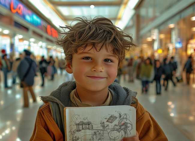 商场男孩的故事；与商场的故事