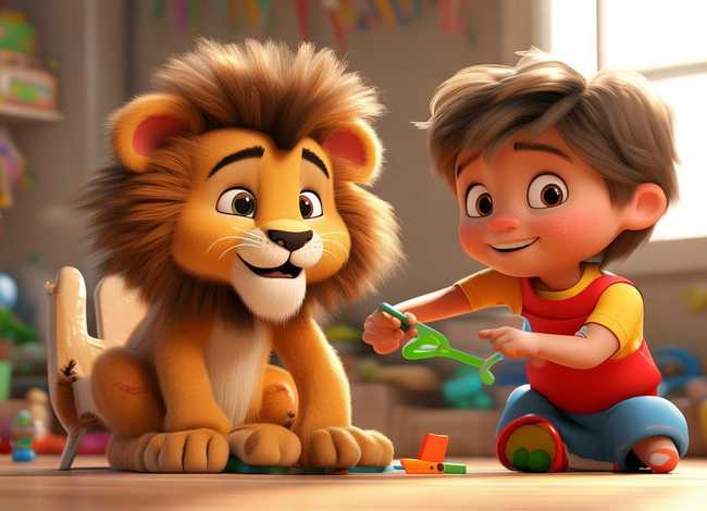 儿童故事小狮子理发（儿童故事小狮子理发匠）