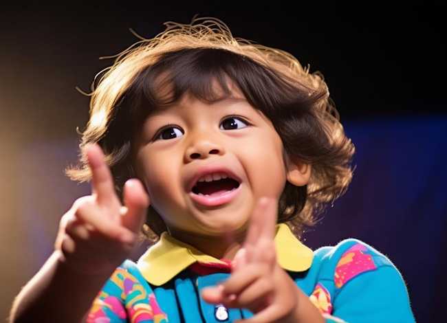 儿童演讲的动作与手势，小朋友演讲的手势和站姿视频