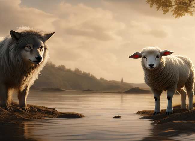 英文版儿童故事狼和羊 - 《狼和小羊》的故事英文版
