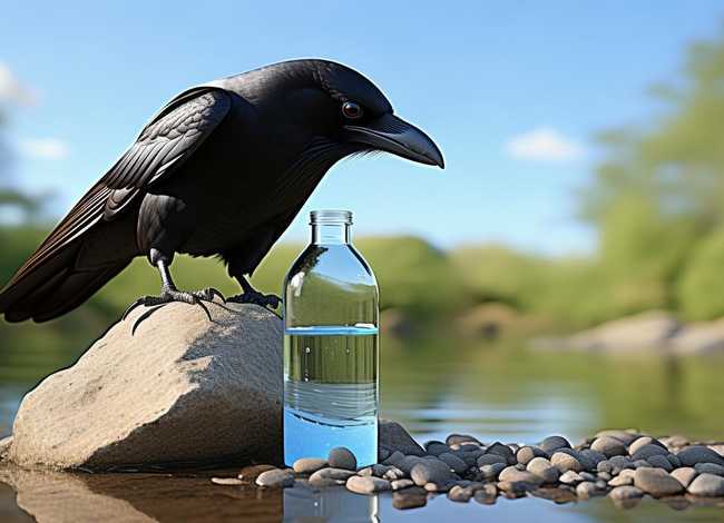 乌鸦喝水儿童故事完整版300字（乌鸦喝水故事文字版）