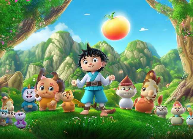 儿童故事桃太郎的故事；桃太郎的故事动画片