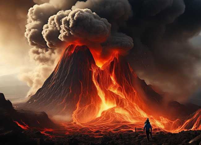 火山爆发的故事在线听，火山爆发的故事在线听书
