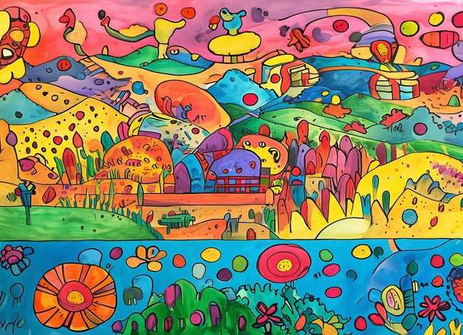 三年级儿童画作品欣赏；三年级儿童画作品欣赏图片