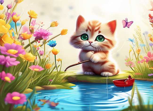 讲幼儿故事视频小猫钓鱼 - 讲幼儿故事视频小猫钓鱼教案