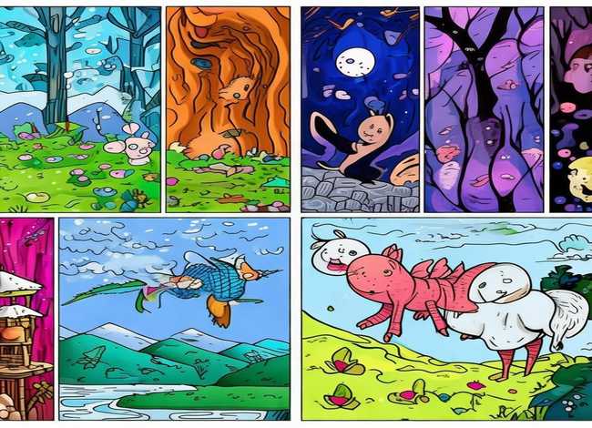 儿童绘本故事简笔画（幼儿绘本简笔画故事集6张）