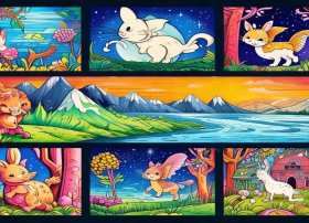 儿童绘本故事简笔画（幼儿绘本简笔画故事集6张）