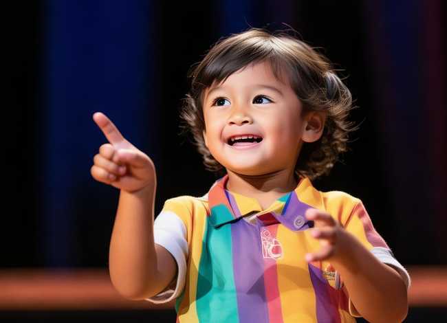 儿童演讲的动作与手势，小朋友演讲的手势和站姿视频