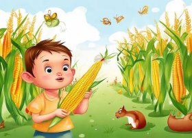 儿童玉米故事视频 - 关于玉米绘本幼儿故事