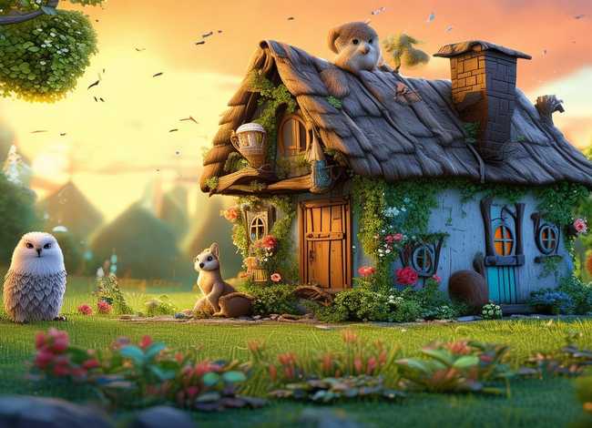 动物房子故事书；动物的房子故事