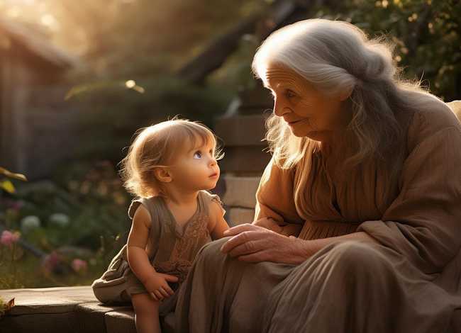 小孩与老奶奶的寓言故事（小孩与老奶奶的寓言故事大全）