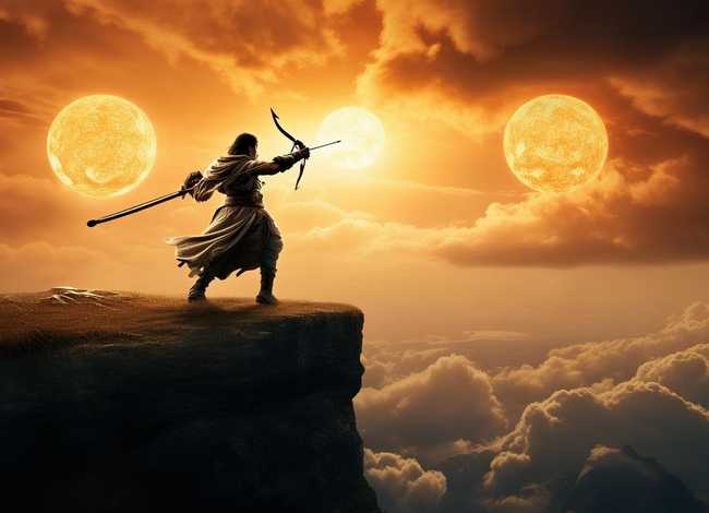 后羿射日小故事的视频；后羿射日小故事的视频怎么拍