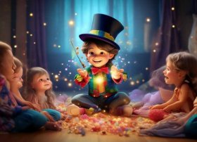 魔术师故事睡前儿童 - 魔术师幼儿故事