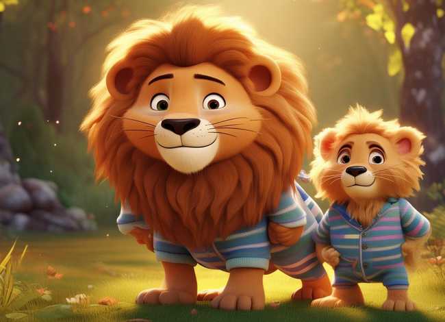 儿童故事可爱的狮子爷爷，儿童故事可爱的小狮子