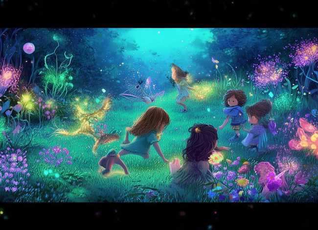 魔法的花园儿童故事、魔法花园故事文字版