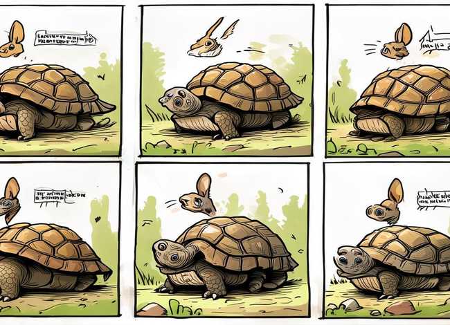 四个字成语故事连环画简笔画6张，成语故事连环画四格简笔画