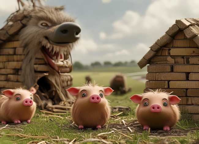 英语故事三只小猪、英语故事三只小猪最少句子 英语故事三只小猪、英语故事三只小猪最少句子